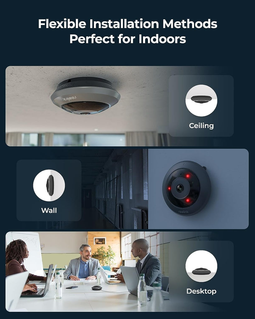 Reolink FE-P Fisheye Indoor - 6MP, POE, IP, 360° View – Smart
