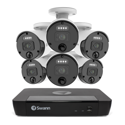 Swann Master Series SWNVK-876806-AU - 6 x 4K Cameras, PoE, 2TB HDD