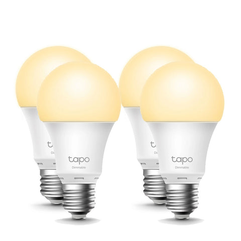 TP-Link Tapo L510E LED Smart Light Bulbs (4 Pack) - WiFi, E27 (Screw Connection)
